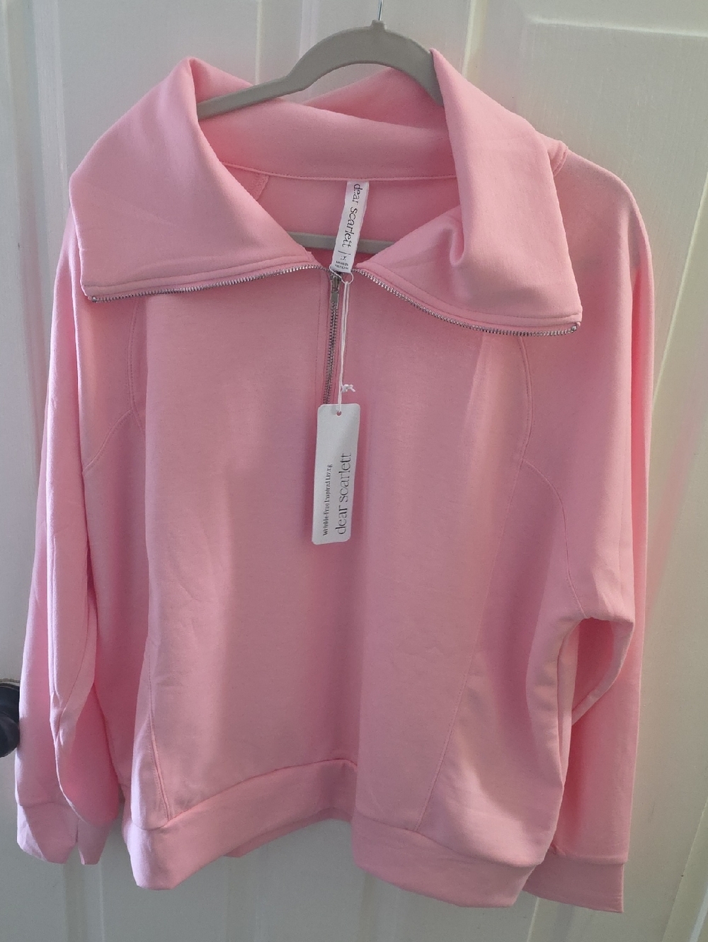Dear Scarlett Pink 1/4 Zip